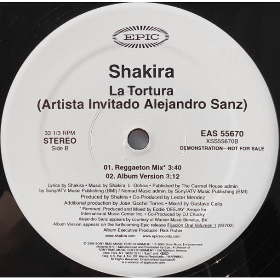 Shakira Artista Invitado Alejandro Sanz – La Tortura
