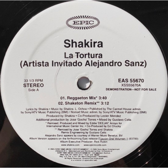 Shakira Artista Invitado Alejandro Sanz – La Tortura